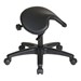 Backless Stool w/ Saddle Seat