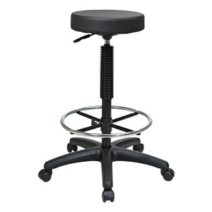 Backless Stool w/ Adjustable Footring