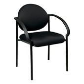 Fabric Stack Chair w/ Arms