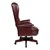 Traditional Vinyl Executive Chair w/ Pillow Top Back - Side view