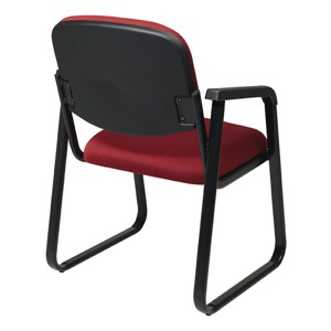 Sled-Base Guest Chair w/ Arm Rests - Back view