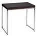 Chrome EndTable w/ Espresso Finish