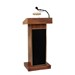Orator Floor Lectern w/ Wired Mic