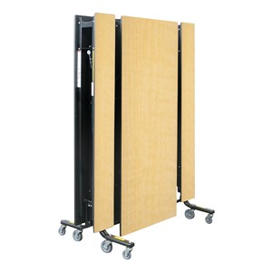 19F Series Mobile Folding Bench Cafeteria Table - Shown folded
