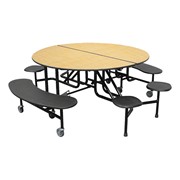 59T Series Round Combo-Seat Cafeteria Table
