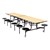 59TV Series Mobile Folding Stool Cafeteria Table w/ black stools