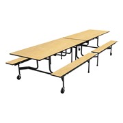 59TV Series Mobile Folding Bench Cafeteria Table