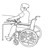 59T Series Elongated Wheelchair Accessible Cafeteria Table - wheelchair access