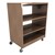 Mobile Bookcase w/ Wood Shelves