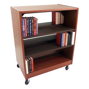 Mobile Bookcase w/ Steel Shelves