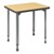 A&D Rectangle Adjustable-Height Student Desk