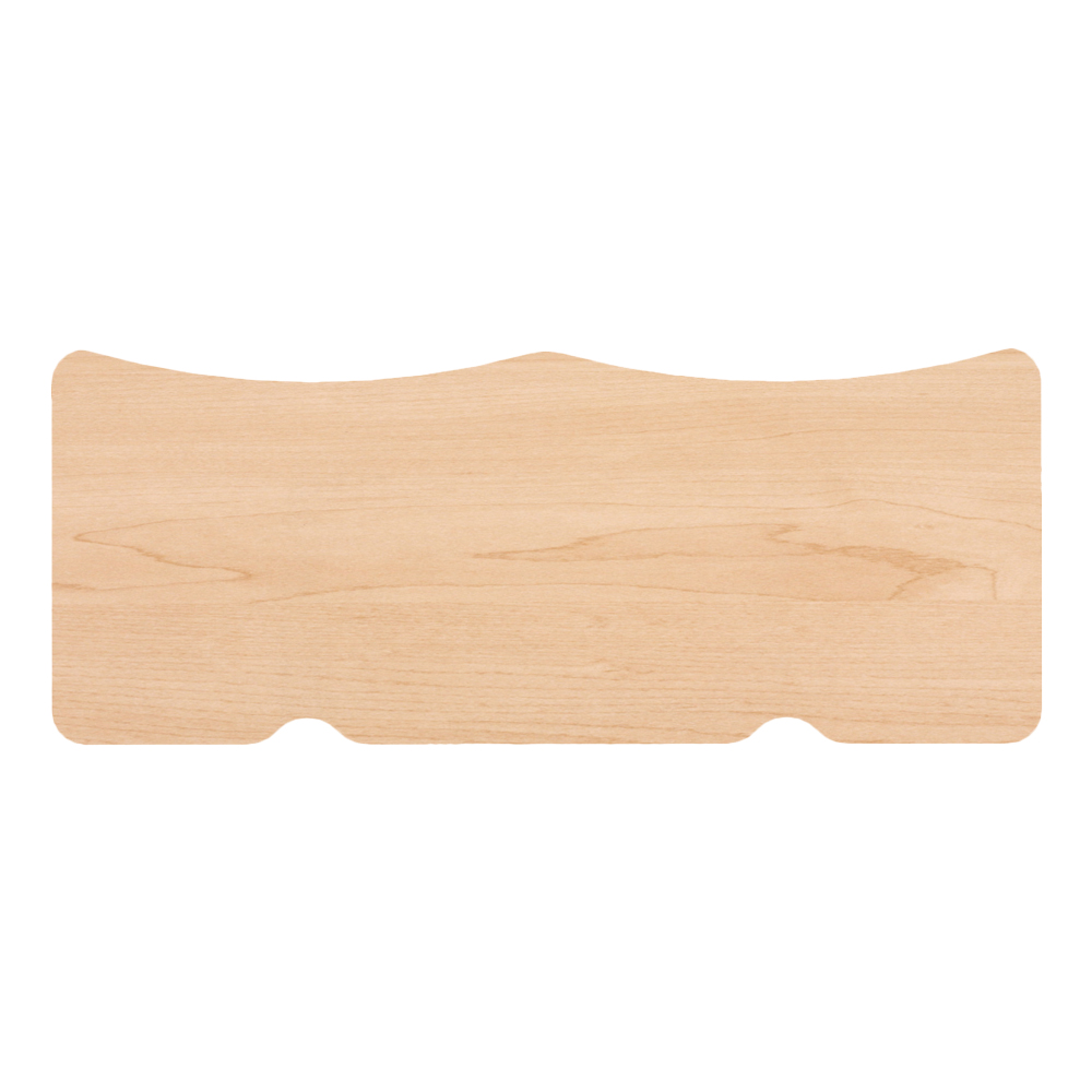 Compute-It Intuitive Computer Table w/ Scalloped Edge