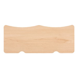 Compute-It Intuitive Computer Table w/ Scalloped Edge