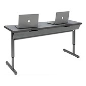 Compute-It Intuitive Computer Table w/ Scalloped Edge