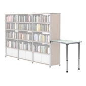 Information Commons Library Shelving Tables