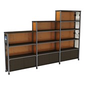 Information Commons Library Single-Sided Shelving