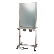 Double-Sided Mobile Stainless Steel Styling Station