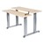 Adjustable-Height Bi-Level Computer Workstation – Hand Crank Adjustment