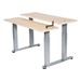 Adjustable-Height Bi-Level Computer Workstation – Hand Crank Adjustment