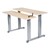 Adjustable-Height Bi-Level Computer Workstation – Hand Crank Adjustment