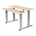 Adjustable-Height Bi-Level Computer Workstation – Hand Crank Adjustment