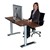 Vox Adjustable Dual Surface Workstation - Sitting Position