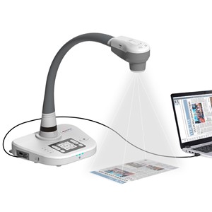 Qview QPC 80 Portable Document Camera - Back ports detail