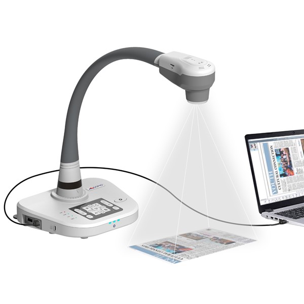 Qview QPC 80 Portable Document Camera - Back ports detail