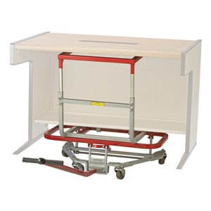 Mighty King Original Desk Lift w/ Computer & Utility Table Lift Attachment - 3" Casters (46" W)