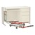 Mighty King Original Desk Lift w/ Single Pedestal Desk Lift Attachment - 3" Casters (46" W)