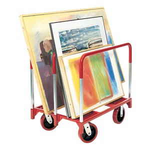 Panel Mover w/ 8" Quiet Poly Casters - Two Fixed, Two Swivel