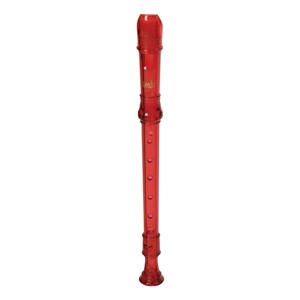 Canto Colorful One-Piece Soprano Recorder - Red