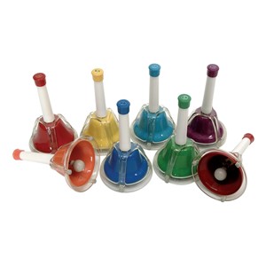 KidsPlay Combined 8-Note Handbell/Deskbell Set
