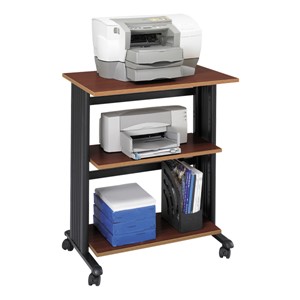 Printer Stand w/ Two Adjustable Shelves - Cherry