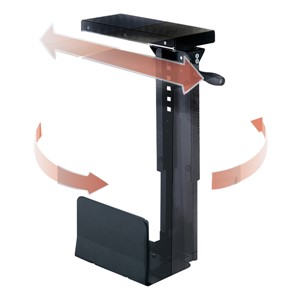 Ergo-Comfort Underdesk CPU Holder – Swivel Mount