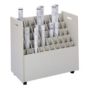 Mobile Roll File - 50 Compartments
