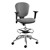 Metro Drafting Tilt Stool - Gray - Shown w/ optional arms