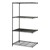 Industrial Wire Shelving Adder Unit - Shown in Black
