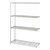 Industrial Wire Shelving Adder Unit - Shown in Gray