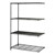 Industrial Wire Shelving Adder Unit - Shown in Black