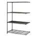 Industrial Wire Shelving Adder Unit - Shown in Black