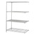 Industrial Wire Shelving Adder Unit - Shown in Metallic Gray