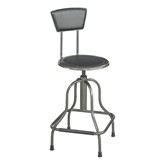 Diesel Series Industrial Stool w/ Backrest