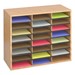 Wood/Corrugated Literature Organizer (24 Compartments)