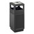 Recessed Panel Outdoor Trash Can - Ash Urn/Side Openings