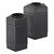 Five-Sided Panel Indoor/Outdoor Trash Can w/ Lid