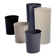 Round Steel Wastebaskets