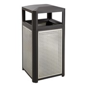Evos Series Outdoor Steel Trash Can