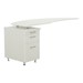Medina™ Left Curved Desk Return w/ Pencil/Box/File Pedestal
