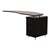 Medina™ Right Curved Desk Return w/ Pencil/Box/File Pedestal